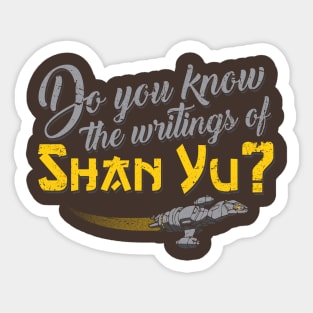 Shan Yu Sticker